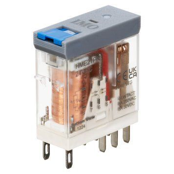 Компактне проміжне реле IMO 2PCO, 8 А, 24 В DC, LED HME21PN24DC HME21PN24DC фото