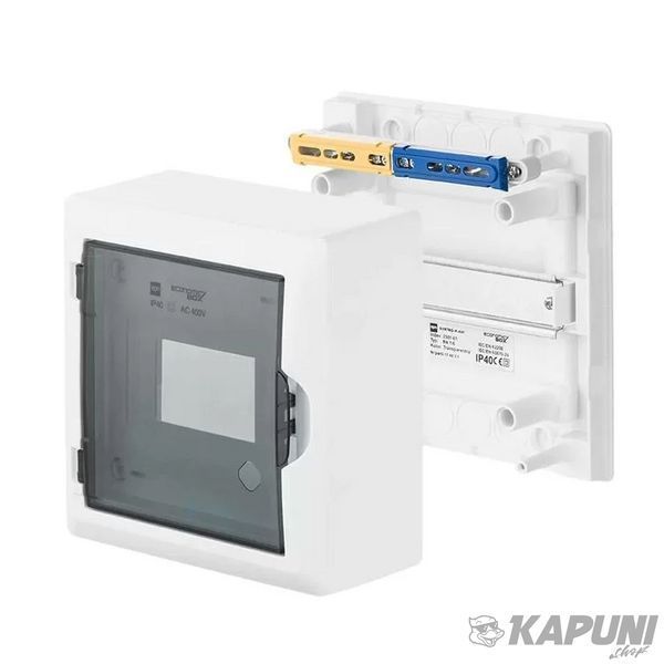 Настінний щит Elektro Plast 2501-01-RN1/6 (N, PE) EP LUX IP40 (2501-01) 2501-01 фото