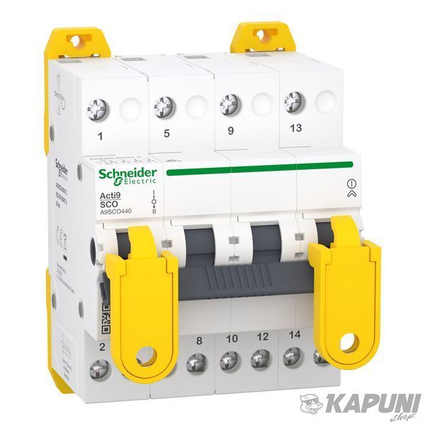 Перемикач трьохпозиційний Schneider Electric Acti9 iSSW 4P 40A 400/415 В (A9SCO440) A9SCO440 фото