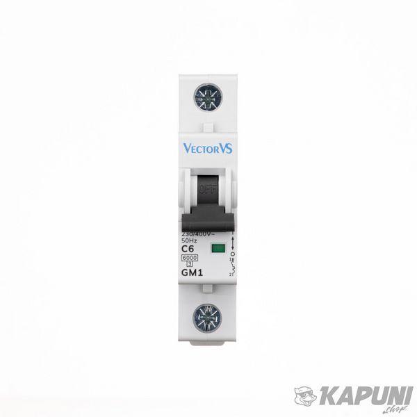 Модульный автоматический выключатель Vector VS GENESIS 1P B 25 А 6 кА GMS025B1P06AC GMS025B1P06AC фото