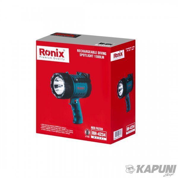 Фонарь светодиодный Ronix профессиональный водостойкий 1500Lm RH-4234 RH-4234 фото
