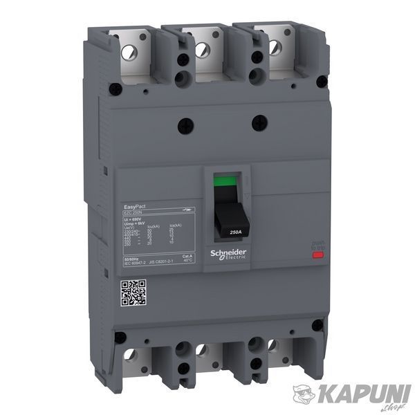 Автоматический выключатель Schneider Electric EasyPact EZC250N трехполюсный 25 кА 125 А EZC250N3125 EZC250N3125 фото