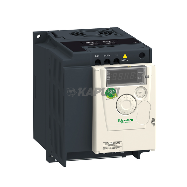Частотный преобразователь Schneider Electric ПЕРЕТВОРЮВАЧ ЧАСТОТИ ATV12 1,5кВт 220 В, однофазное живлення, з радіатором ATV12HU15M2 ATV12HU15M2 фото
