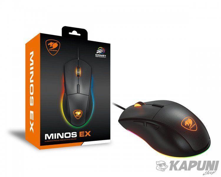 Мышь игровая, 6400 dpi, 3-зонная RGB подсветка Cougar Minos EX Minos EX фото