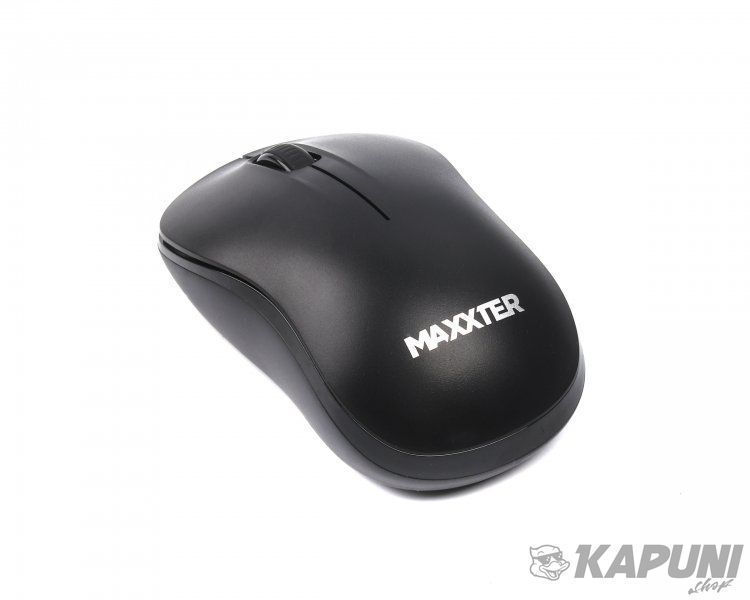 Миша бездротова, 3 кнопки, оптична, 1200 DPI, USB, чорний Maxxter Mr-422 Mr-422 фото