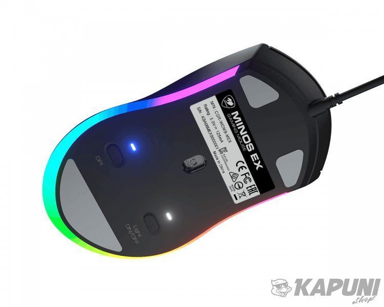 Мышь игровая, 6400 dpi, 3-зонная RGB подсветка Cougar Minos EX Minos EX фото