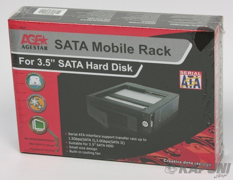 Внутрішня кишеня SATA, чорний, пластик Agestar SMRP (Black) SMRP (Black) фото