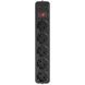 Сетевой фильтр, черный, 3 м кабель, 5 розеток Maxxter SPM5-G-10B SPM5-G-10B фото 1