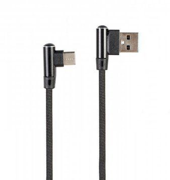 Кабель угловой USB 2.0 A-папа/C-папа, 1 м, премиум, 2.1 А, CC-USB2J-AMLCML-1M CC-USB2J-AMLCML-1M фото