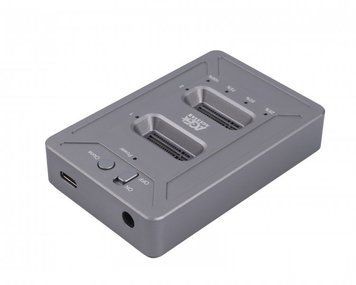 Док-станція, USB 3.1 Type C, M.2 NVME, 2 слота, сірий Agestar 31CBNV2C(GRAY) 31CBNV2C(GRAY) фото
