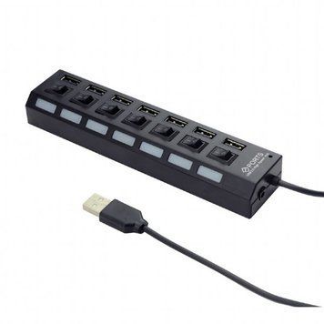 Хаб Gembird на 7 портов USB 2.0 UHB-U2P7-03 UHB-U2P7-03 фото