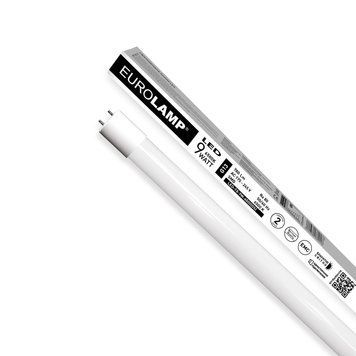 LED Лампа T8 скло EUROLAMP з одностороннім підключенням 9W-6500K LED-T8-9W/6500(OS) фото