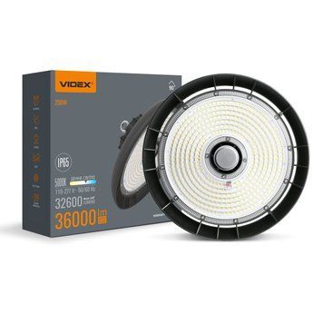 LED світильник висотний ХайБей VIDEX 200W 5000K 36000Lm Чорний VL-HB01-2005B 28447 фото
