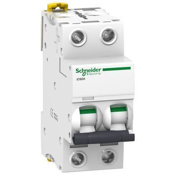 Автоматичний вимикач Schneider Electric Acti9 iC60Н 2P, 25А, крива C A9F89225 A9F89225 фото