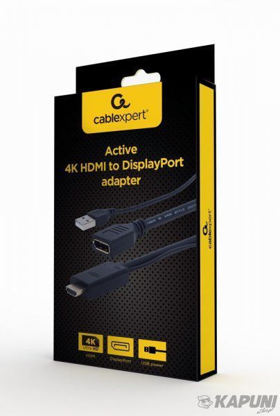 Адаптер-перехідник HDMI на DisplayPort, 4K 30 Гц Cablexpert A-HDMIM-DPF-01 A-HDMIM-DPF-01 фото