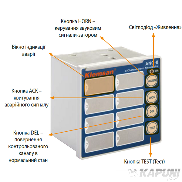 Сигналізатор аварійних подій ANC-24 Klemsan 0.0.0.6.04668 0.0.0.6.04668 фото