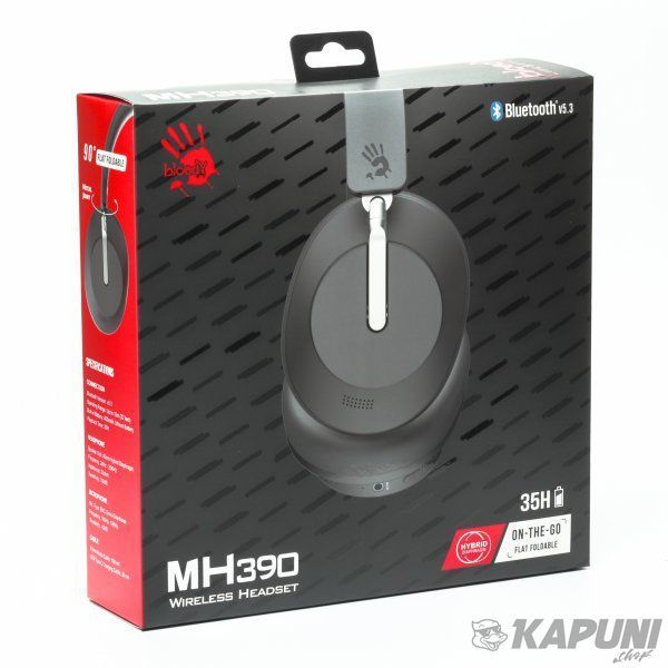 Ігрові навушники з мікрофоном, Bluetooth + 3.5 jack, MH390 (Black) MH390 (Black) фото
