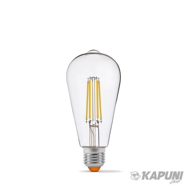 LED лампа VIDEX Filament ST64FD 6W E27 4100K дімерна VL-ST64FD-06274 24312 фото