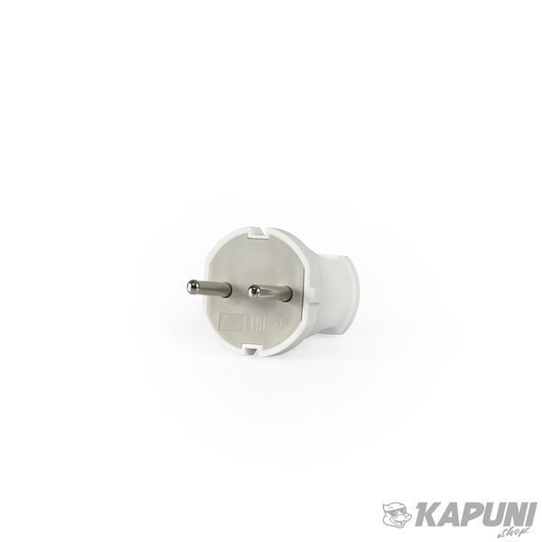 Вилка мережева б/с пряма 10А белая TITANUM STANDARD, 250 V, IP20 TF-PL110-W 27436 фото