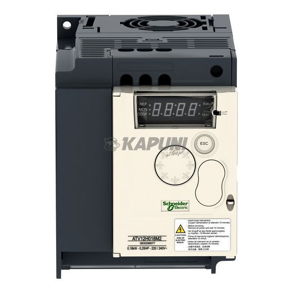 Частотный преобразователь Schneider Electric ПЕРЕТВОРЮВАЧ ЧАСТОТИ ATV12 2,2кВт 220 В, однофазное живлення, з радіатором ATV12HU22M2 ATV12HU22M2 фото