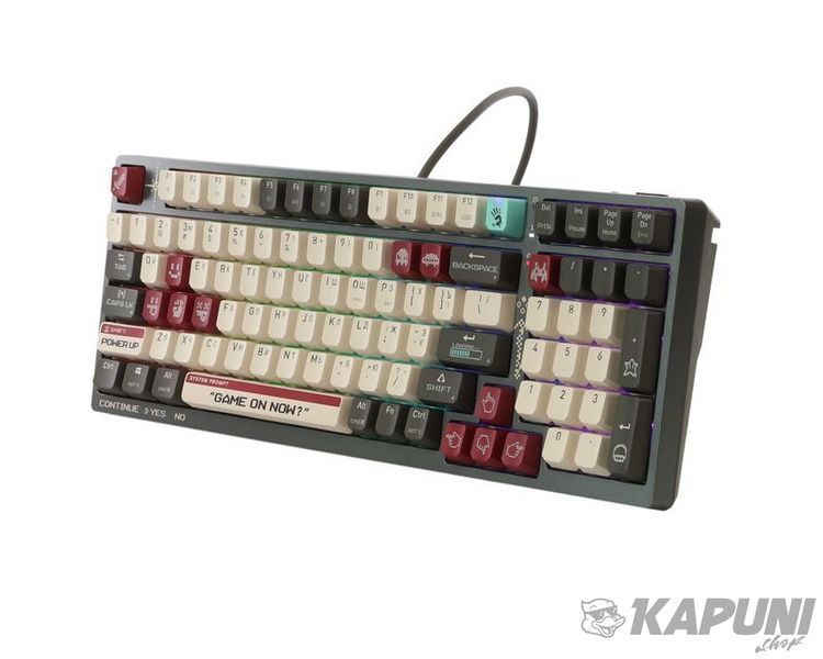 Клавіатура механічна ігрова, USB, RGB підсвічування, BLMS Red Plus Switch Bloody 2717.7 фото