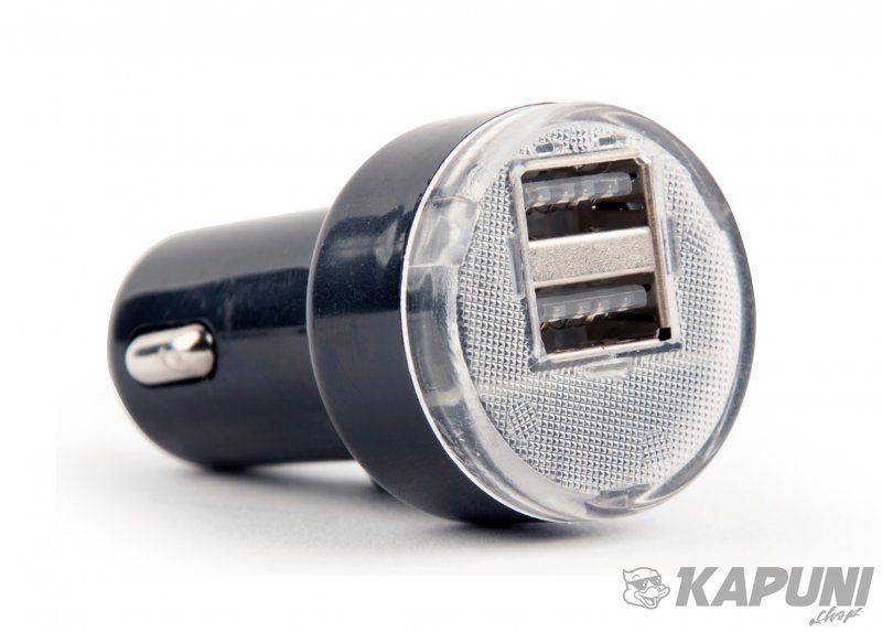 Зарядное устройство USB 2.1 A, черное, EG-U2C2A-CAR-02 EG-U2C2A-CAR-02 фото