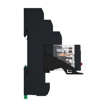 Предварительно собранное электромеханическое реле Harmony RXG с Push-in клеммами, 10A, 1CO, с LED, с блокируемой кнопкой тестирования 24В постоянного тока Schneider Electric RXG12BDPVP фото