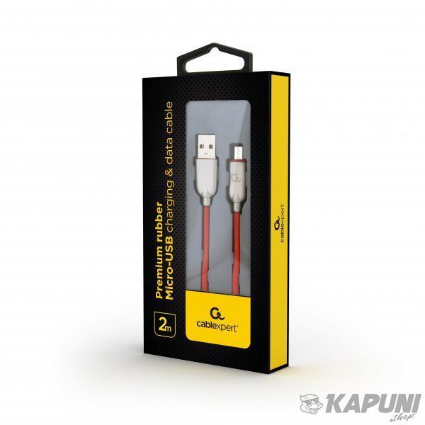 Кабель micro USB 2.0 A-тато/Micro B-тато, преміум, 2.1 А, CC-USB2R-AMmBM-2M-R CC-USB2R-AMmBM-2M-R фото