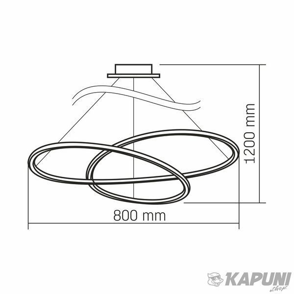 LED світильник функціональний VIDEX DECORA 110W, 5500 Lm, 2700K /4000K /6000K, AC 220-240 V VL-CLD-989-BK 28282 фото