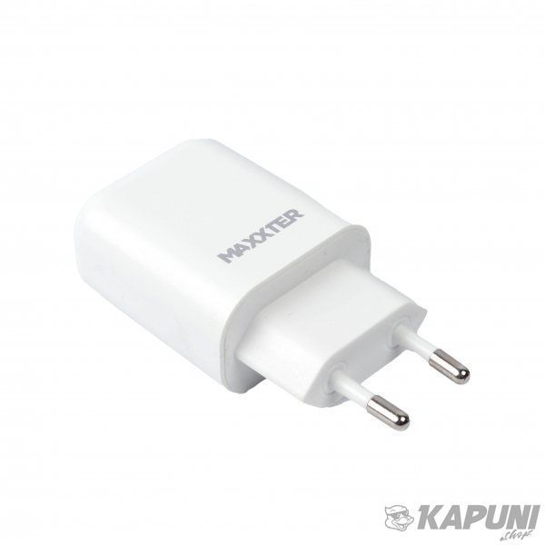 Сетевое зарядное устройство Maxxter 2.4A + кабель Type-C White (WC-QC-AtC-01) WC-QC-AtC-01 фото