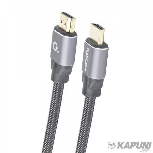 Кабель premium в блістері HDMI V.2.0, 4К 60 Гц, HDR, 18Gbps, YUV 4:4:4, нейлонове обплетення, 2 м Cablexpert CCBP-HDMI-2M CCBP-HDMI-2M фото