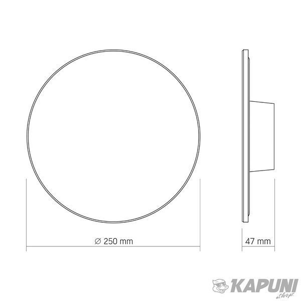 LED светильник настінний IP65 VIDEX WL03 18W 3000K-4000K-6500K White VL-WL03-18CW 28765 фото