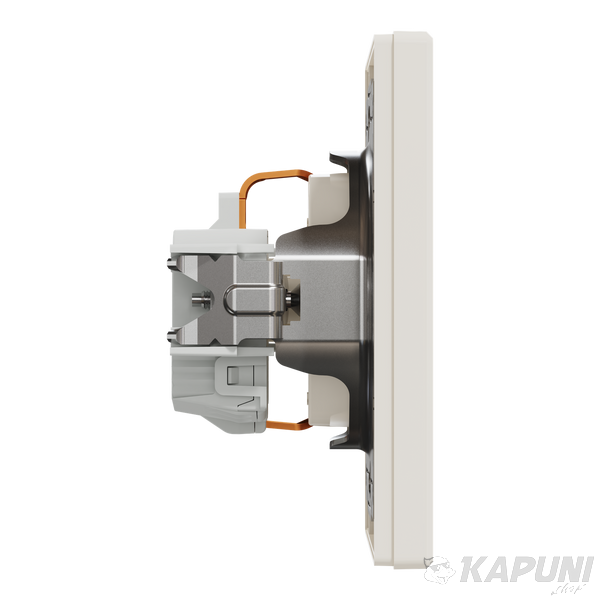 Розетка Schneider Electric Asfora з заземленням кремова EPH2900123 EPH2900123 фото