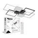 LED Люстра квадратная M28 120W-3000-6500K EUROLAMP LED-LS-120-M28 фото 2