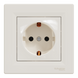 Розетка Schneider Electric Asfora з заземленням кремова EPH2900123 EPH2900123 фото 1