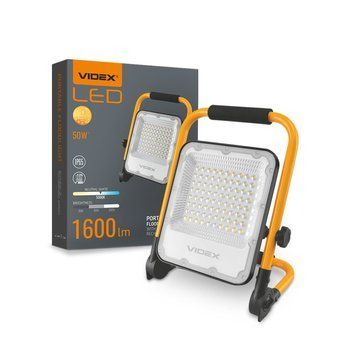 LED прожектор аккумуляторный PREMIUM VIDEX F2A 50W 5000K VL-F2A-505 26989 фото