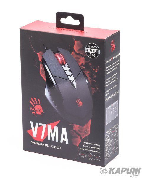 Мышь игровая Bloody серия, 3200 CPI, черный Bloody V7MA Bloody (Black) #N/A фото