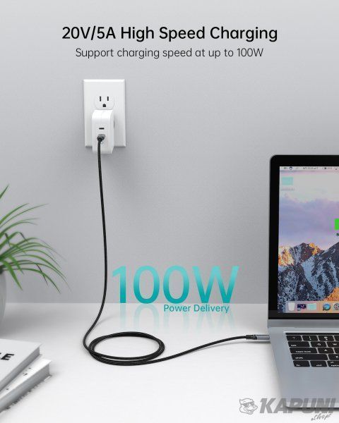 Кабель USB 2.0 C-тато/C-тато, 100 ватт, 1.8 м, преміум, XCC-1002-GY XCC-1002-GY фото