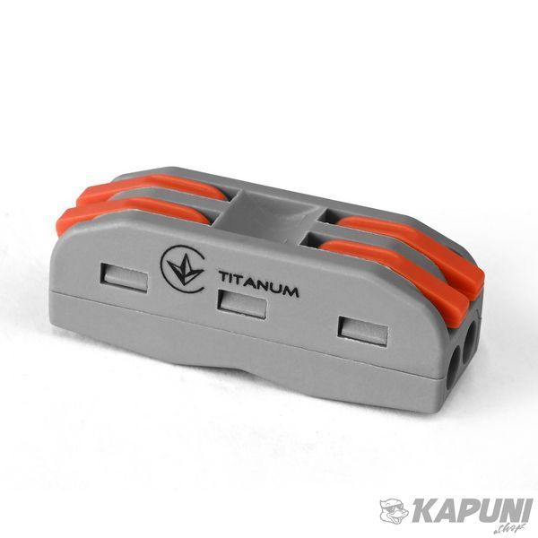 Клемник швидкого монтажа 2+2п серый PA TITANUM, 250 V TF-KNG-222 29045 фото