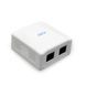 Розетка Cablexpert на 2 порти з екраном RJ-45, 6 cat, зовнішня NCAC-2F6-01 NCAC-2F6-01 фото 1