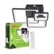 LED Люстра акриловая квадратная M20 65W-3000-6500K EUROLAMP LED-LS-65-M20(black) фото 2