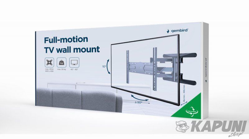 Настенный поворотный кронштейн 40&rdquo; &ndash; 80&rdquo; (до 50 кг), WM-80ST-01 WM-80ST-01 фото