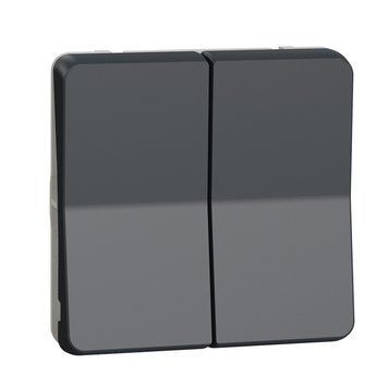 Механизм кнопочного выключателя Schneider Electric Mureva Styl для жалюзи IP55 чёрный MUR35042 MUR35042 фото