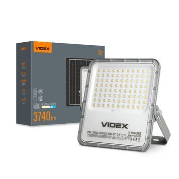 LED прожектор автономний VIDEX 3740Lm 5000K VL-FSO5-3005 28445 фото