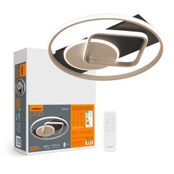 LED світильник функціональний VIDEX DECORA 50W, 3000 Lm, 2700K /4000K /6000K, AC 220-240 V VL-CLD-999-TT 28272 фото
