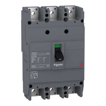 Автоматичний вимикач Schneider Electric EasyPact EZC250N триполюсний 25 кА 200 А EZC250N3200 EZC250N3200 фото