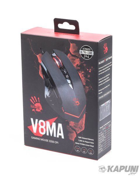 Мышь игровая Bloody серия 3200 CPI, черный Bloody V8MA Bloody (Black) #N/A фото