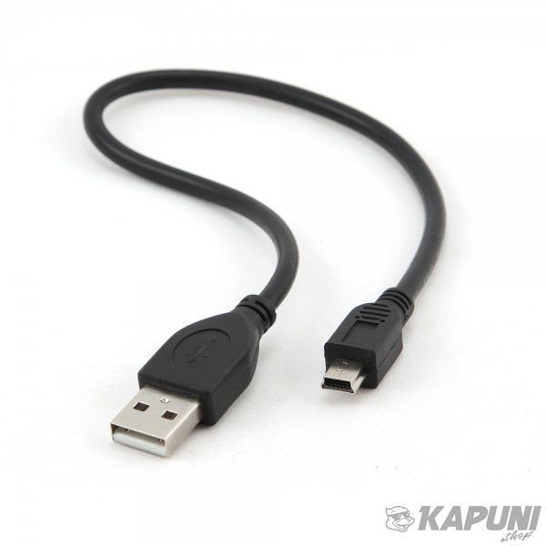 Кабель mini USB2.0, A-тато/mini USB 5-пін, 0.3 м, преміум, CCP-USB2-AM5P-1 CCP-USB2-AM5P-1 фото