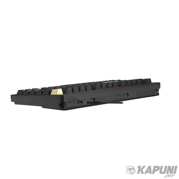 Клавиатура оптическая игровая, USB, RGB подсветка, Alpha Optical Switch Bloody AT75 (Black) фото