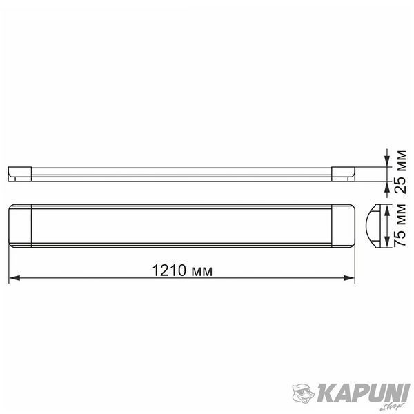 LED світильник лінійний VIDEX 36W 1,2М 5000K VL-BN-36125 24257 фото